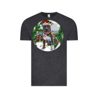 Vintage Black Pitbull And Farm Vintage Tee - RanaPortraitStore