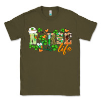 Army Green st.patricks nurse life Classic Tee - BarkalooDesign