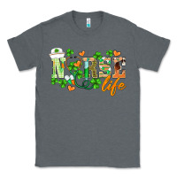 Charcoal Heather st.patricks nurse life Classic Tee - BarkalooDesign