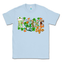 Dusty Blue st.patricks nurse life Classic Tee - BarkalooDesign