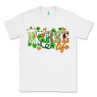 White st.patricks nurse life Classic Tee - BarkalooDesign