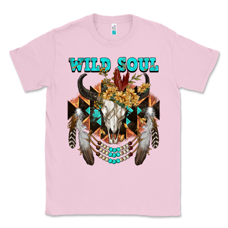 Wild Soul Bull Skull Classic Tee by FaDigitalArtStudio | Teevron