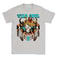 Moon Dust Wild Soul Bull Skull Classic Tee - FaDigitalArtStudio