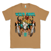 Toasted Coconut Wild Soul Bull Skull Classic Tee - FaDigitalArtStudio