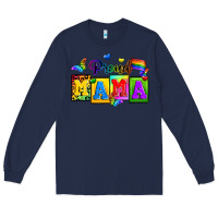 Navy proud mama Long Sleeve Tee - Zillion Design Studio