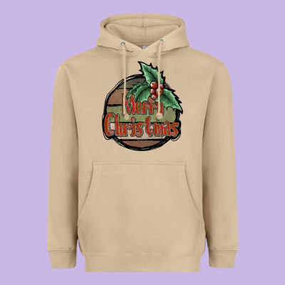 Merry Christmas Heavyweight Hoodie Designed By Jahusdesignshop