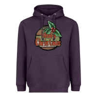 Plum Merry Christmas Heavyweight Hoodie - JahusDesignShop