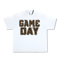White game day leopard Urban Heavy Tee - Zillion Design Studio