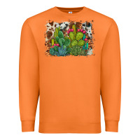 Carrot watercolor cactus western background Premium Sweatshirt - BarkalooDesign