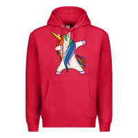 Cardinal dabbing unicorn Premium Hoodie - MaliasSmallBusiness