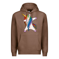 Chestnut dabbing unicorn Premium Hoodie - MaliasSmallBusiness