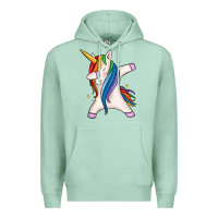 Seafoam dabbing unicorn Premium Hoodie - MaliasSmallBusiness
