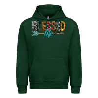 Forest Green Blessed Life Urban Hoodie - BundleAndBundleShop