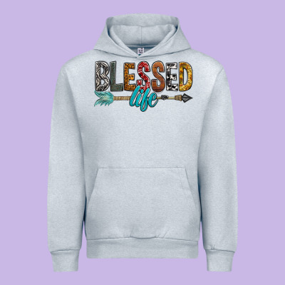 Blessed Life Urban Hoodie Designed By Bundleandbundleshop