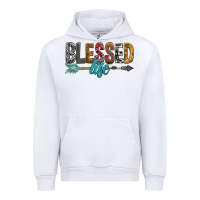 White Blessed Life Urban Hoodie - BundleAndBundleShop