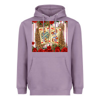 Lavender valentines day playing cards Heavyweight Hoodie - AdoDesignShop