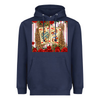 Navy valentines day playing cards Heavyweight Hoodie - AdoDesignShop