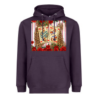 Plum valentines day playing cards Heavyweight Hoodie - AdoDesignShop