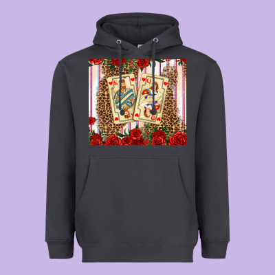 Valentines Day Playing Cards Heavyweight Hoodie Designed By Adodesignshop
