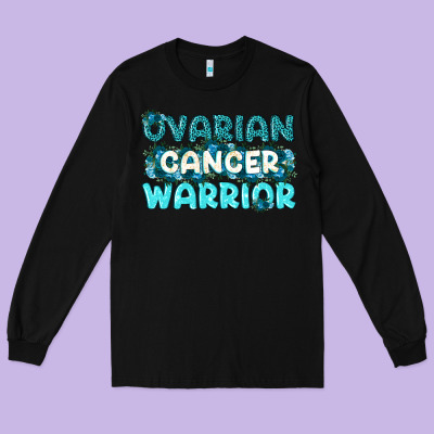 Ovarian Cancer Warrior Long Sleeve Tee Designed By Texasbilliewilder