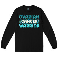 Black Ovarian Cancer Warrior Long Sleeve Tee - texasbilliewilder