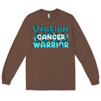 Chestnut Ovarian Cancer Warrior Long Sleeve Tee - texasbilliewilder