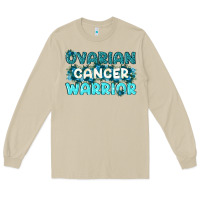 Mushroom Ovarian Cancer Warrior Long Sleeve Tee - texasbilliewilder