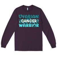 Plum Ovarian Cancer Warrior Long Sleeve Tee - texasbilliewilder