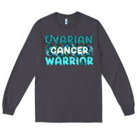 Smoke Ovarian Cancer Warrior Long Sleeve Tee - texasbilliewilder