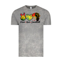 Cloud Rock peace love juneteenth Vintage Tee - BarkalooDesign
