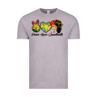 Vintage Zinc peace love juneteenth Vintage Tee - BarkalooDesign