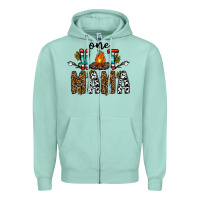 Seafoam one hot mama Zipper Hoodie - CowhideDigitalArt