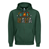 Sports Green one hot mama Zipper Hoodie - CowhideDigitalArt