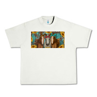 Pistachio horses with leopard and sunflowers Urban Heavy Tee - RanaPortraitStore