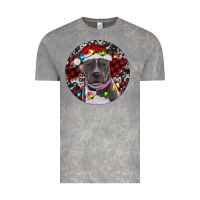 Cloud Rock Pitbull And Buffalo Plaid Vintage Tee - RanaPortraitStore