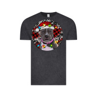 Vintage Black Pitbull And Buffalo Plaid Vintage Tee - RanaPortraitStore