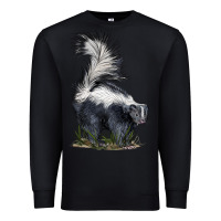 Black skunk Premium Sweatshirt - LillyAllenDesigns