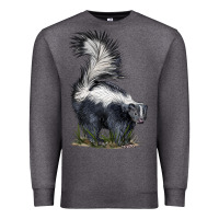 Charcoal Heather skunk Premium Sweatshirt - LillyAllenDesigns