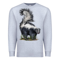 Heather Grey skunk Premium Sweatshirt - LillyAllenDesigns