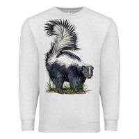 Oatmeal Heather skunk Premium Sweatshirt - LillyAllenDesigns