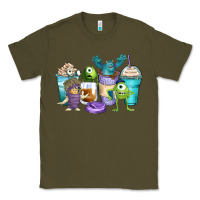 Army Green cartoon characters coffee cups Classic Tee - Zillion Design Studio