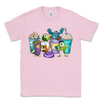 Bubblegum Pink cartoon characters coffee cups Classic Tee - Zillion Design Studio