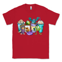 Red cartoon characters coffee cups Classic Tee - Zillion Design Studio