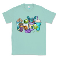 Seafoam cartoon characters coffee cups Classic Tee - Zillion Design Studio