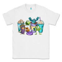 White cartoon characters coffee cups Classic Tee - Zillion Design Studio