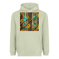 Matcha aztec and sunflowers Heavyweight Hoodie - BundleAndBundleShop