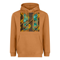 Meerkat aztec and sunflowers Heavyweight Hoodie - BundleAndBundleShop