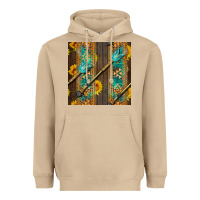 Mushroom aztec and sunflowers Heavyweight Hoodie - BundleAndBundleShop