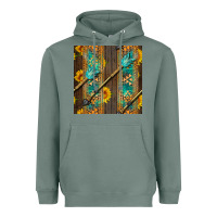 Sage aztec and sunflowers Heavyweight Hoodie - BundleAndBundleShop