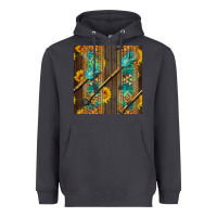 Smoke aztec and sunflowers Heavyweight Hoodie - BundleAndBundleShop
